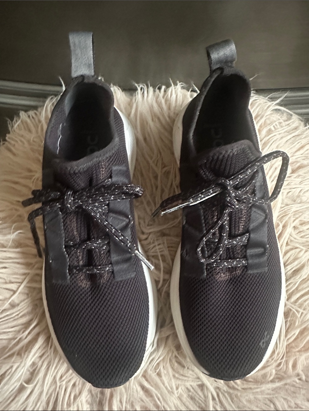 Women Black Athletic Lace-Up Sneakers